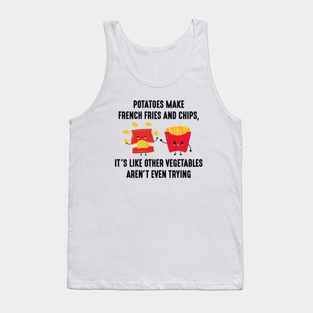 Potatoes Tank Top by LuckyFoxDesigns